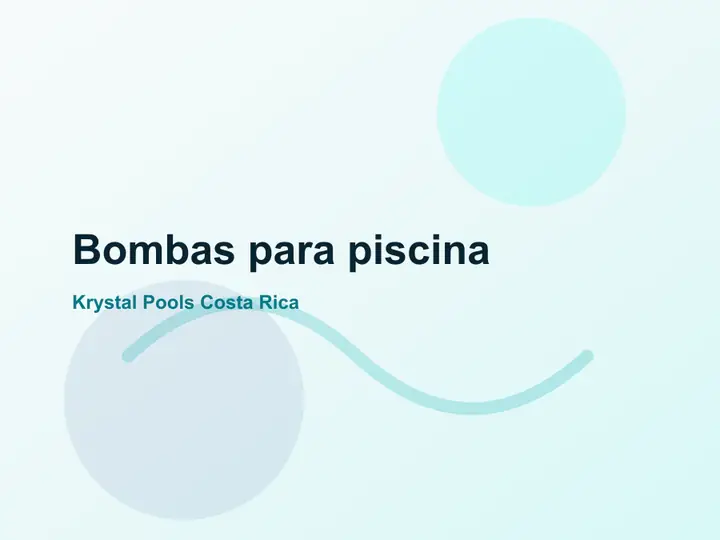 Bomba Aeris 1 Hp 110V para piscinas en Costa Rica